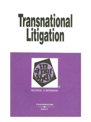 cover image of Transnational Litigation In a Nutshell